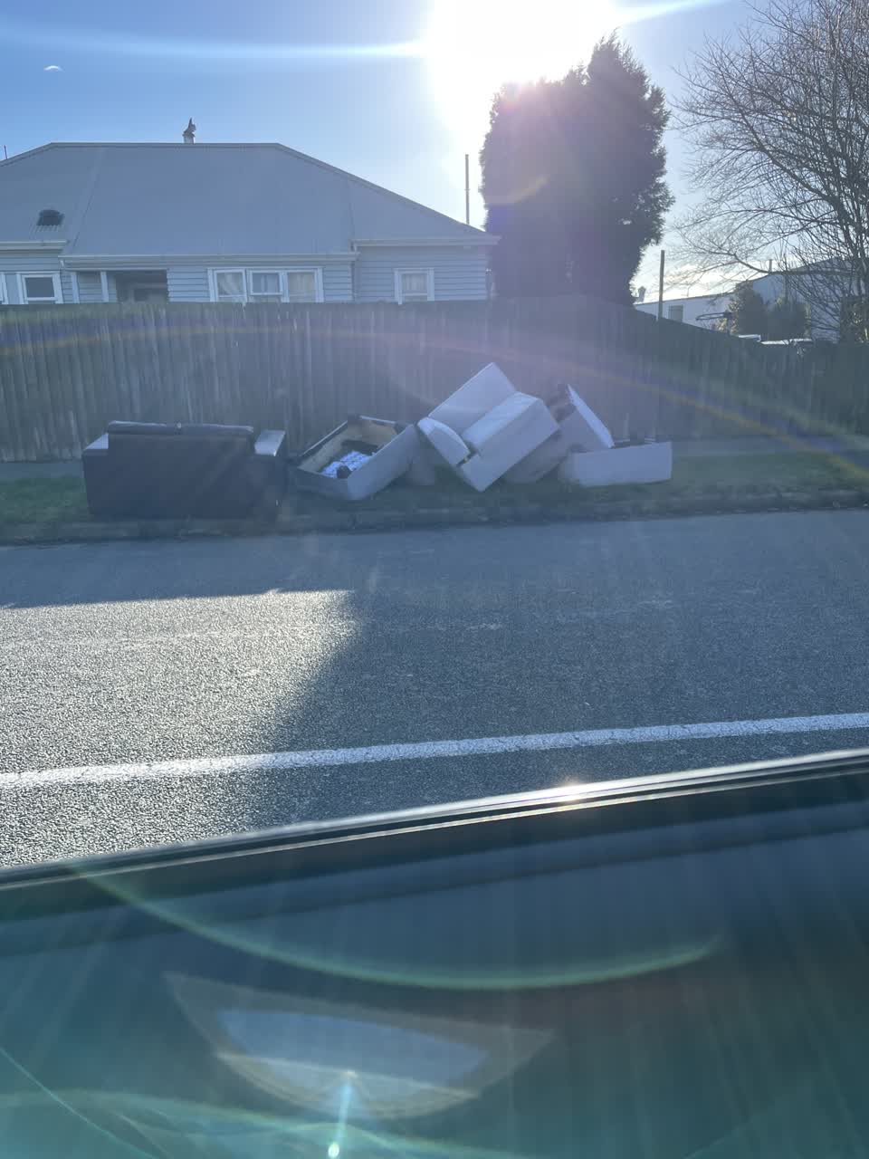The photograph attached to this rubbish/recycling report