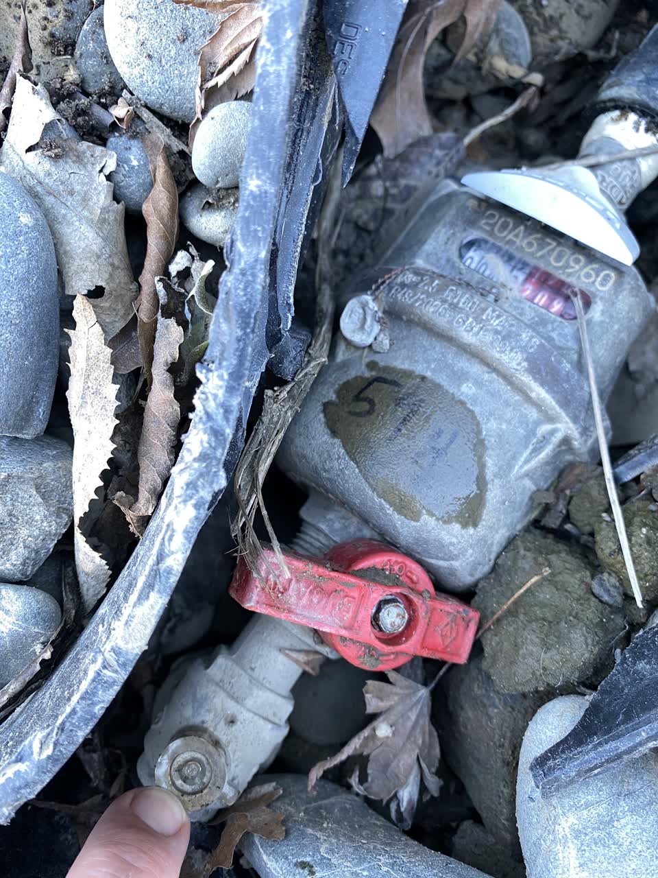 The photograph attached to this water supply report