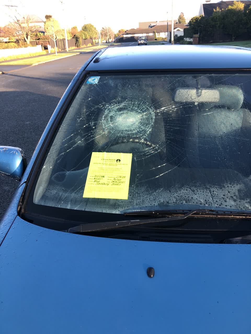 The photograph attached to this roading/streets report