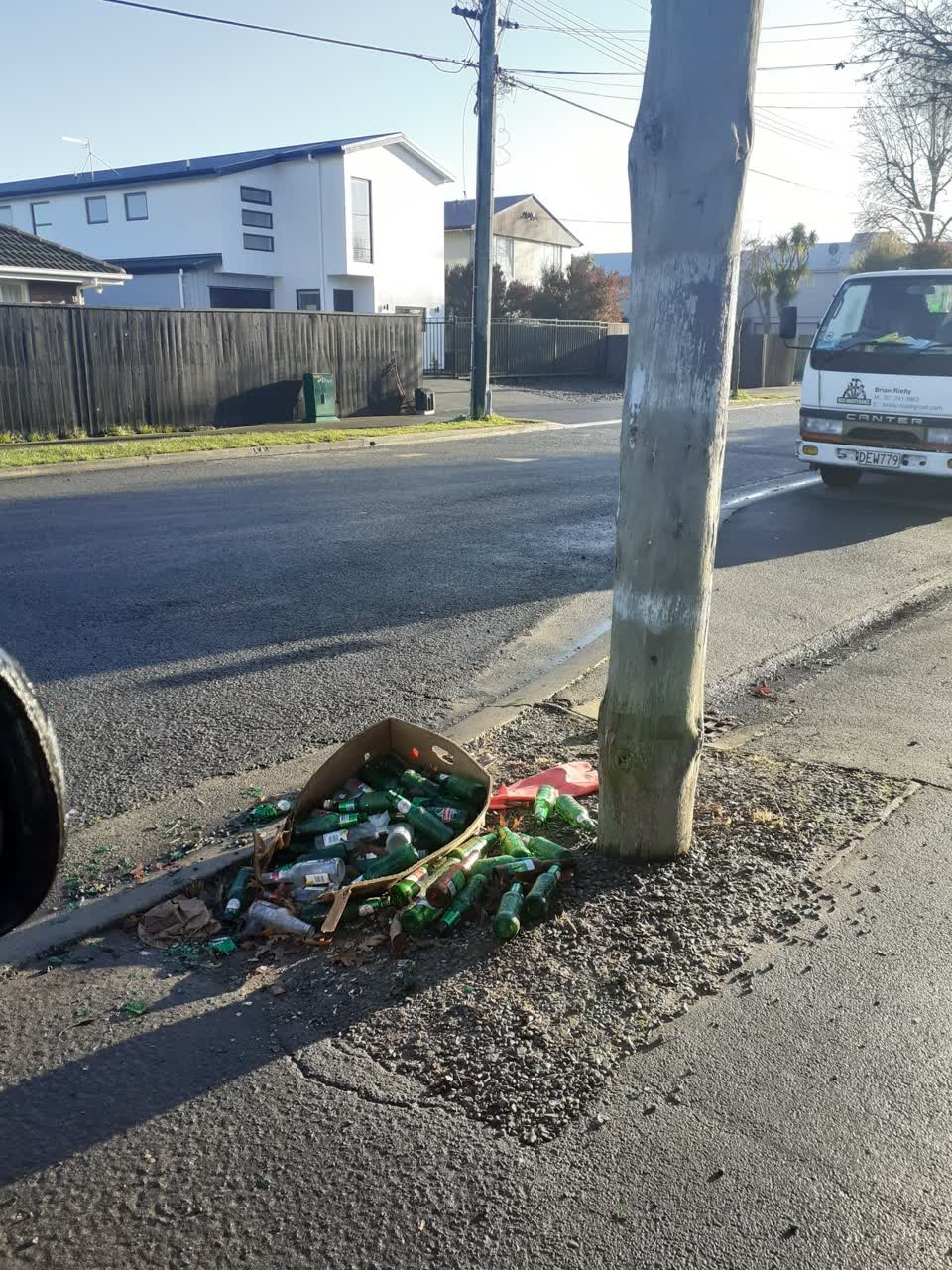 The photograph attached to this rubbish/recycling report