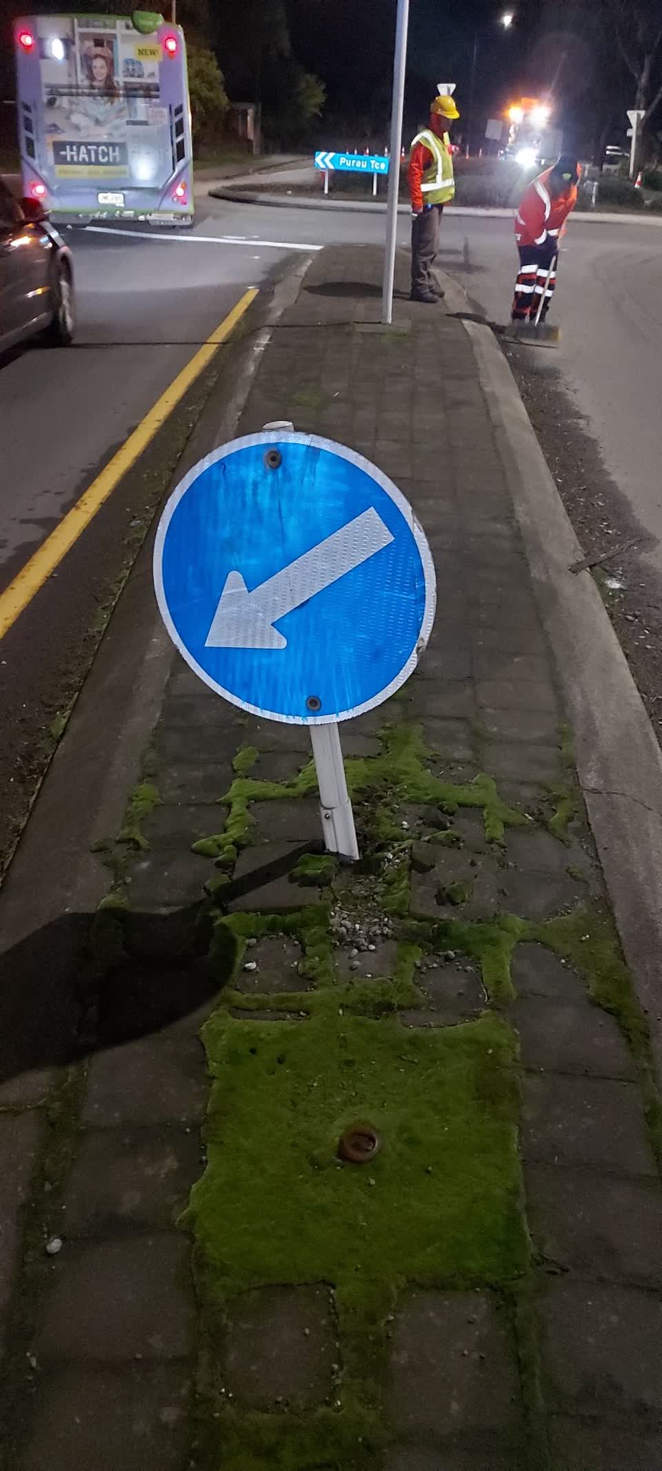 The photograph attached to this roading/streets report