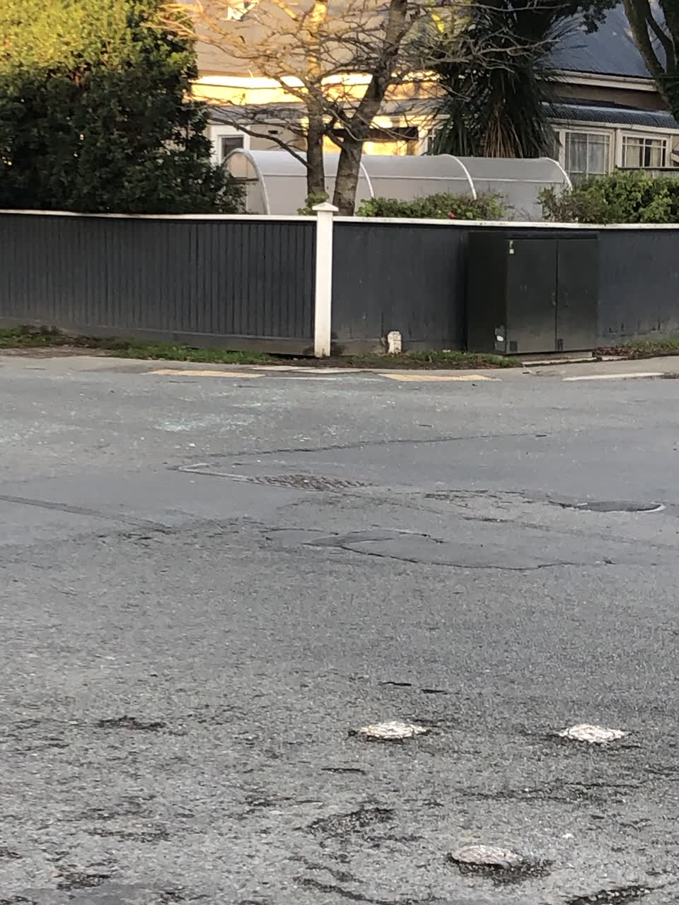The photograph attached to this roading/streets report