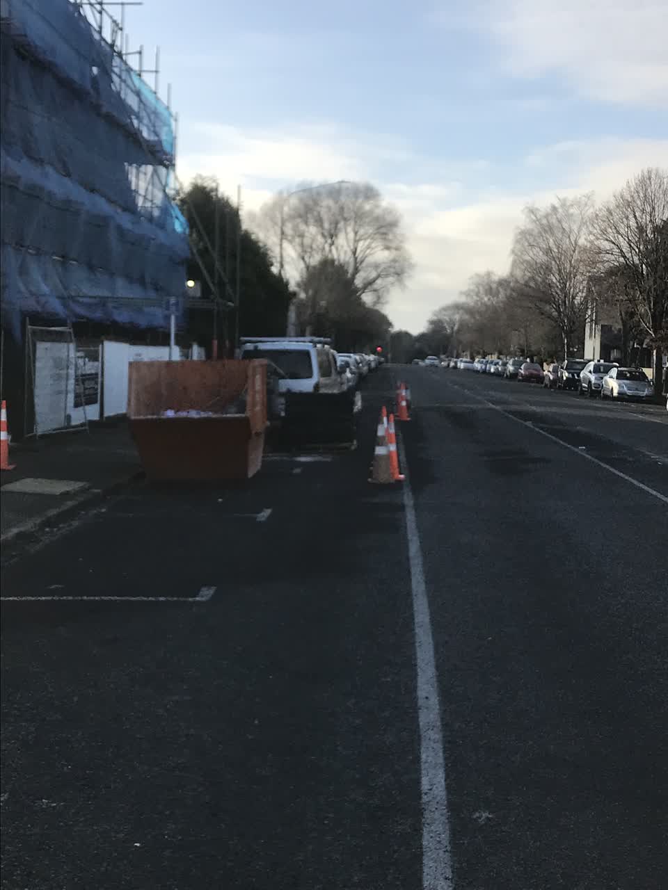 The photograph attached to this roading/streets report