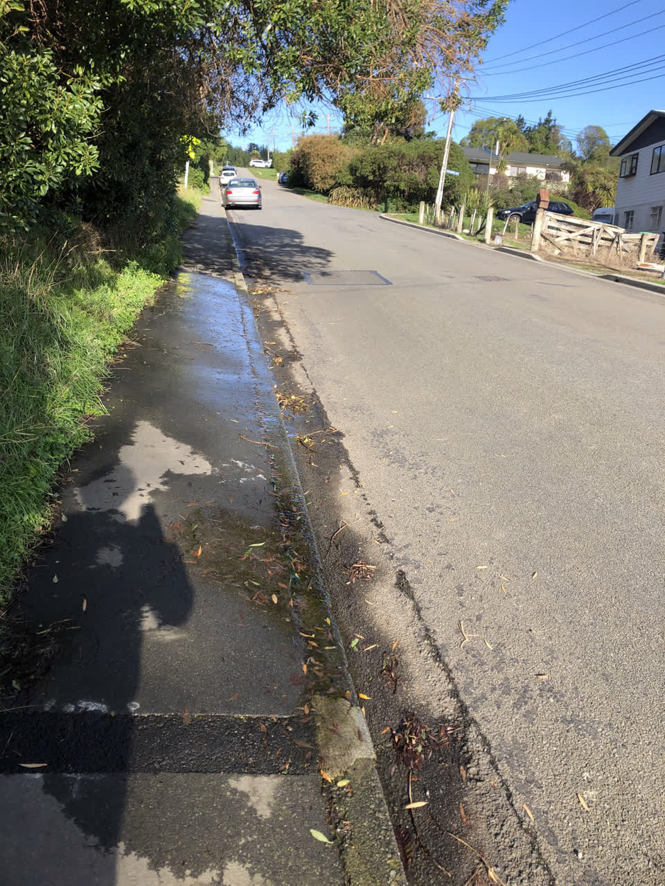 The photograph attached to this water leak report