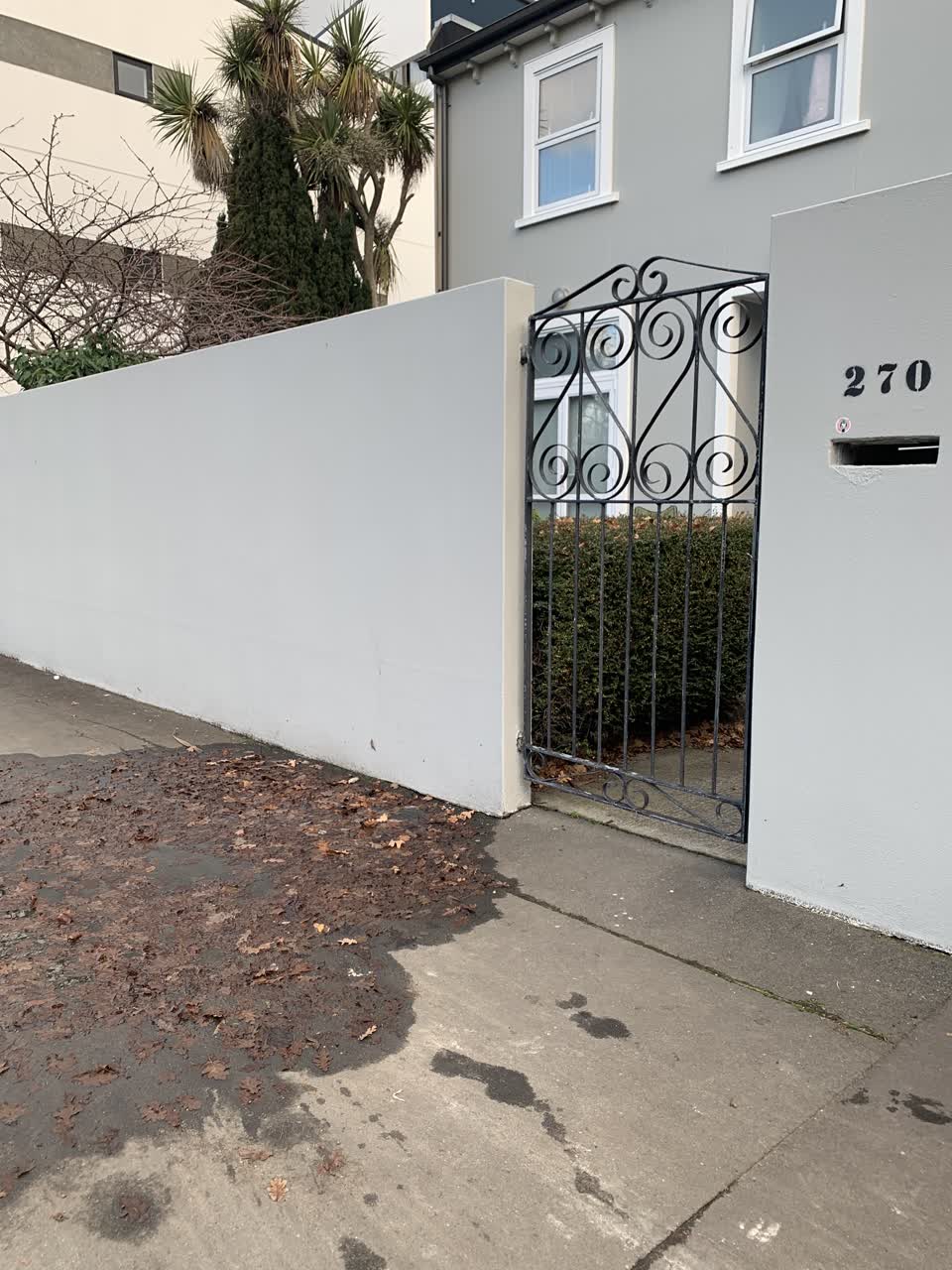 The photograph attached to this water leak report