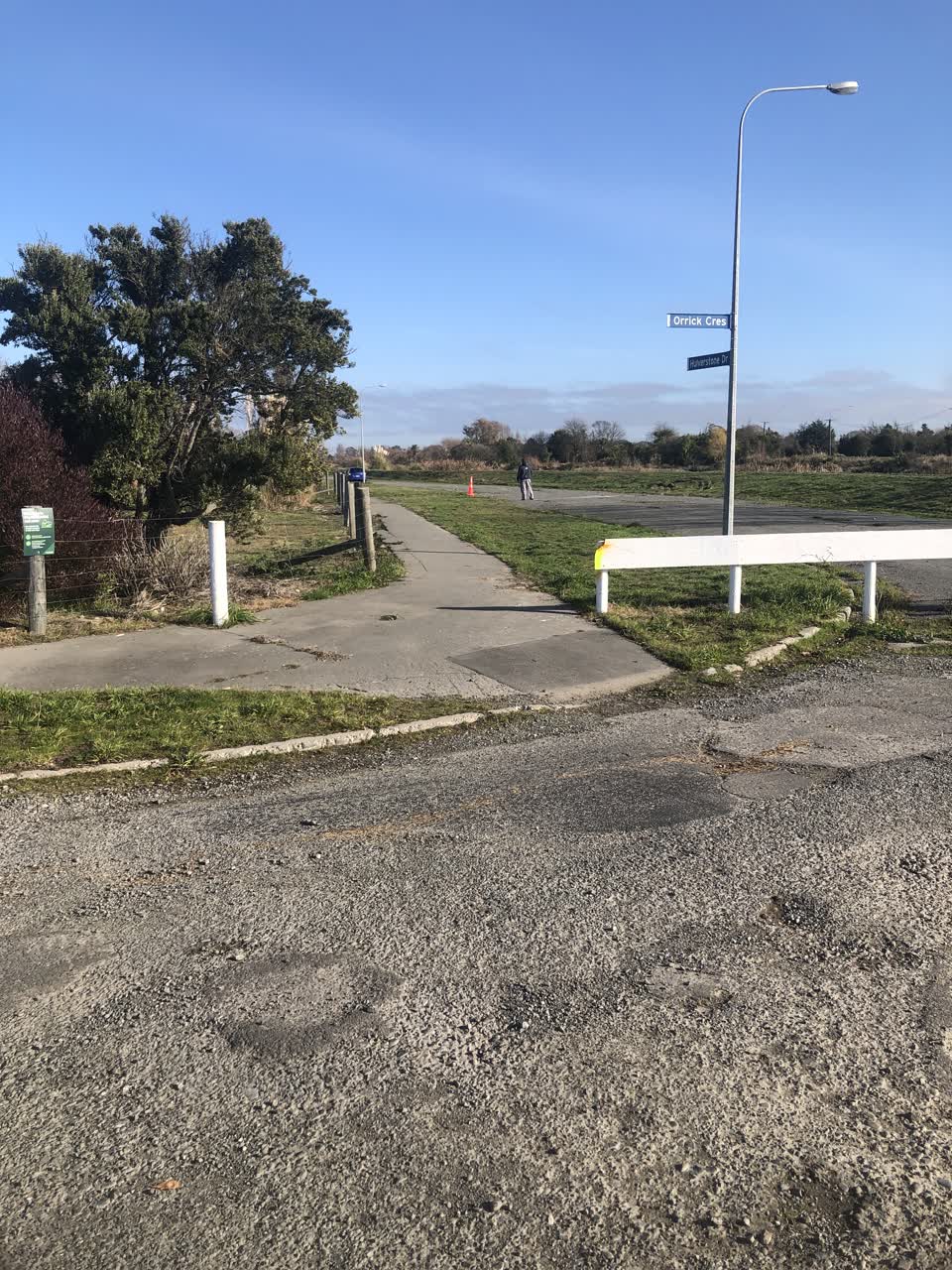 The photograph attached to this roading/streets report