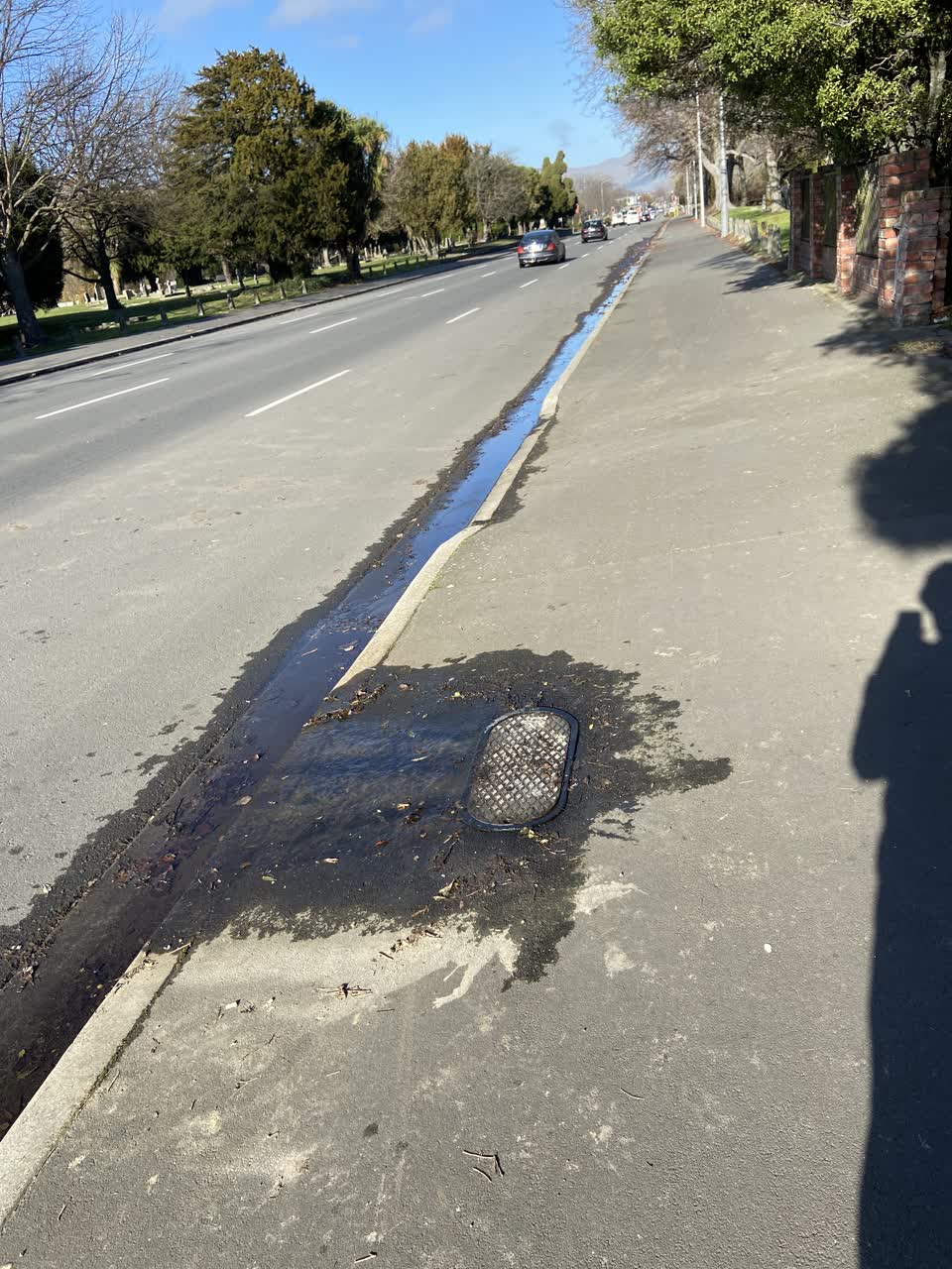 The photograph attached to this water leak report