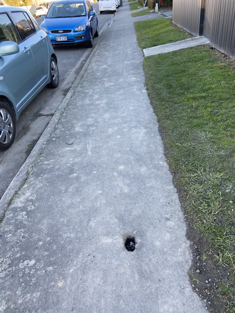 The photograph attached to this roading/streets report