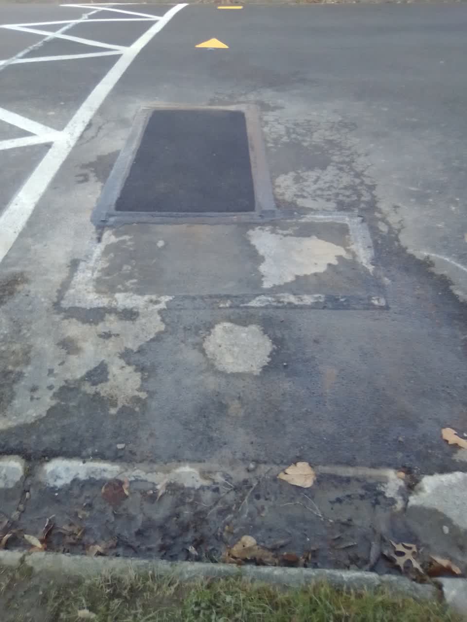 The photograph attached to this water leak report