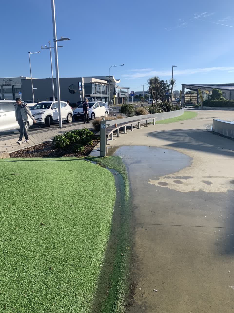 The photograph attached to this water leak report