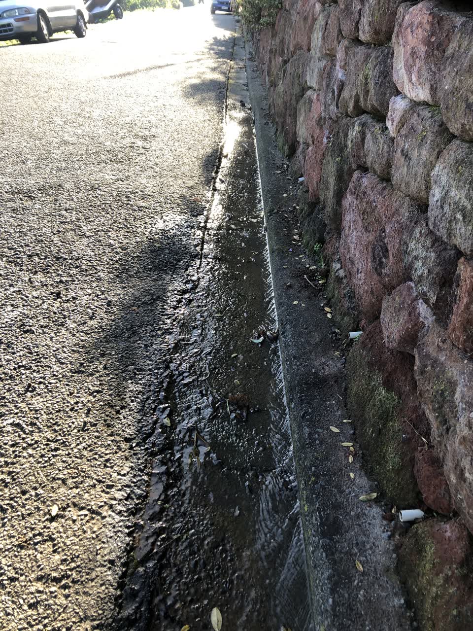 The photograph attached to this water leak report