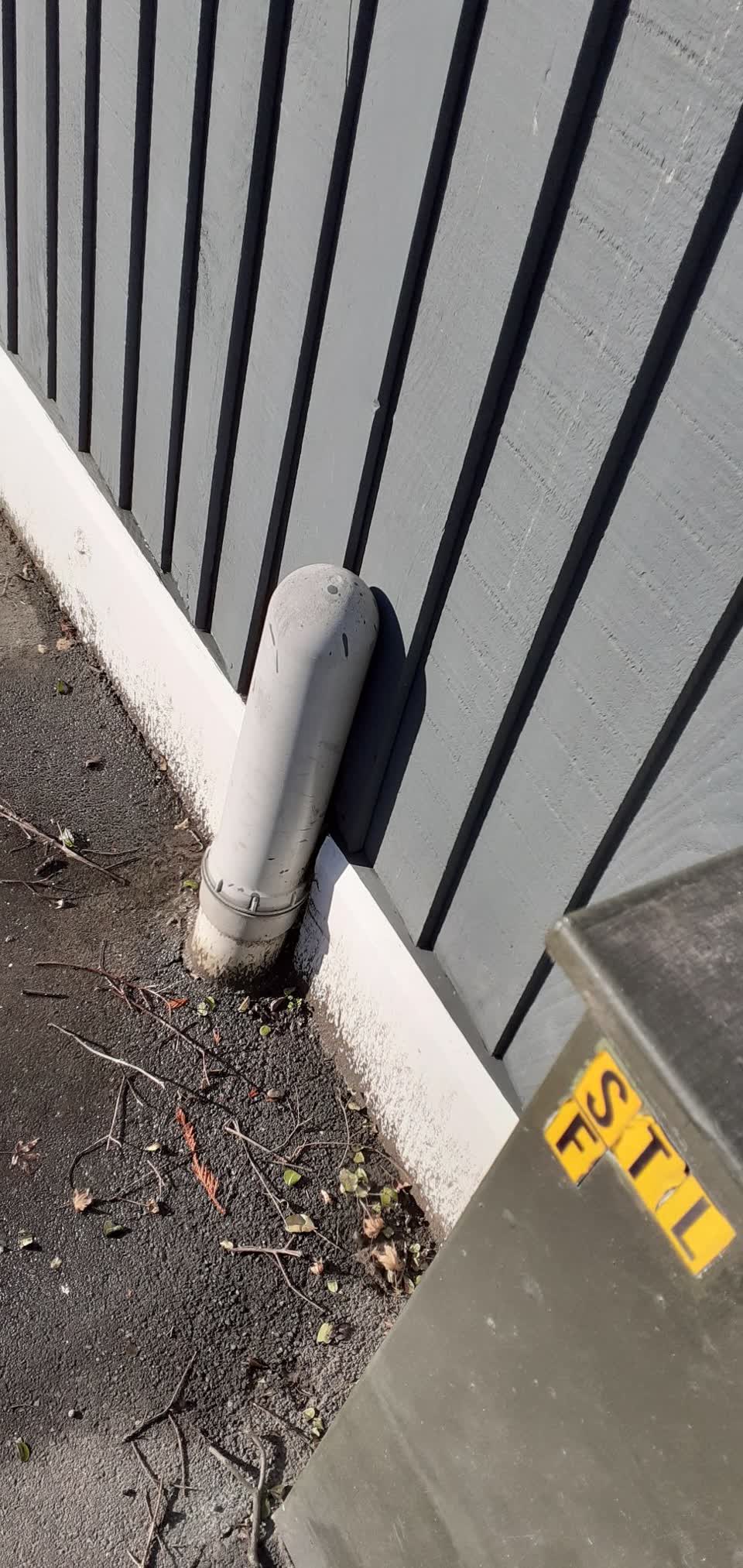 The photograph attached to this water leak report