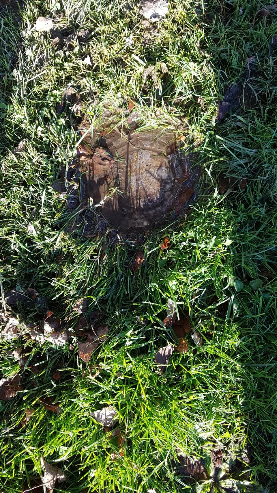The photograph attached to this water leak report