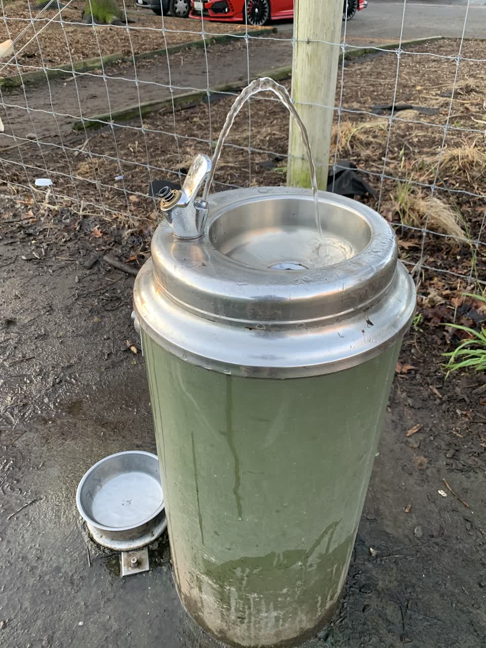 The photograph attached to this water supply report