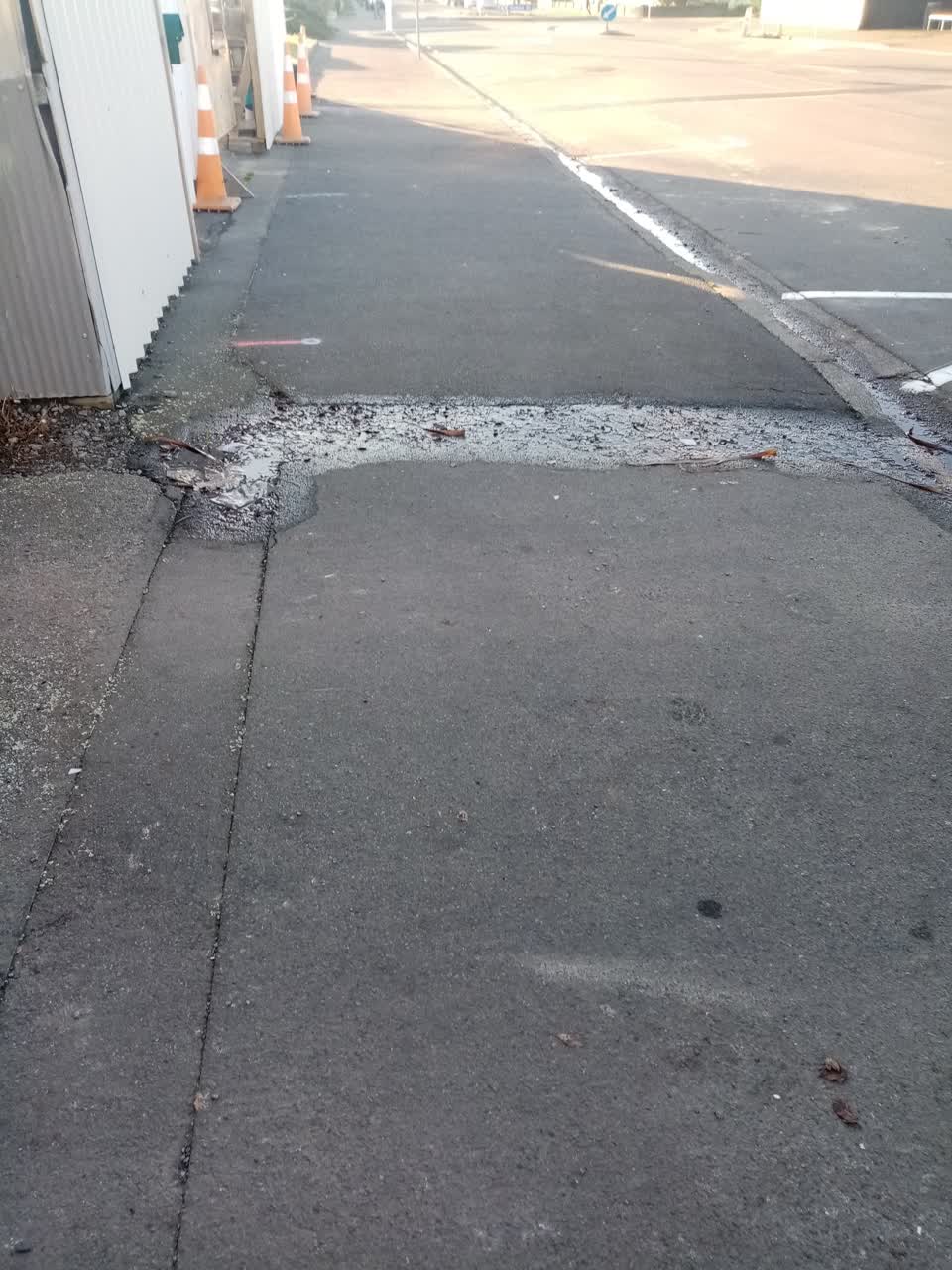 The photograph attached to this water leak report