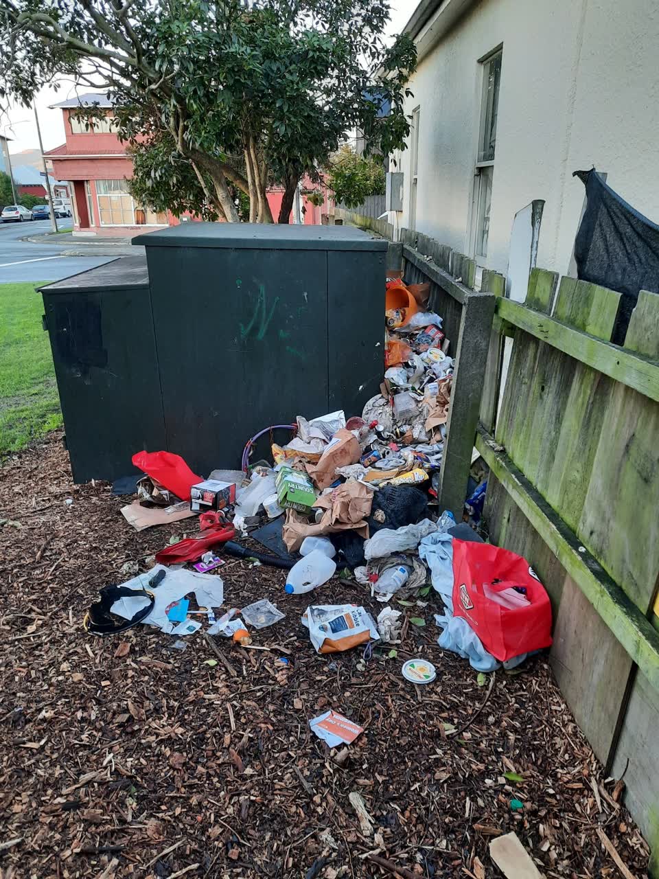 The photograph attached to this rubbish/recycling report