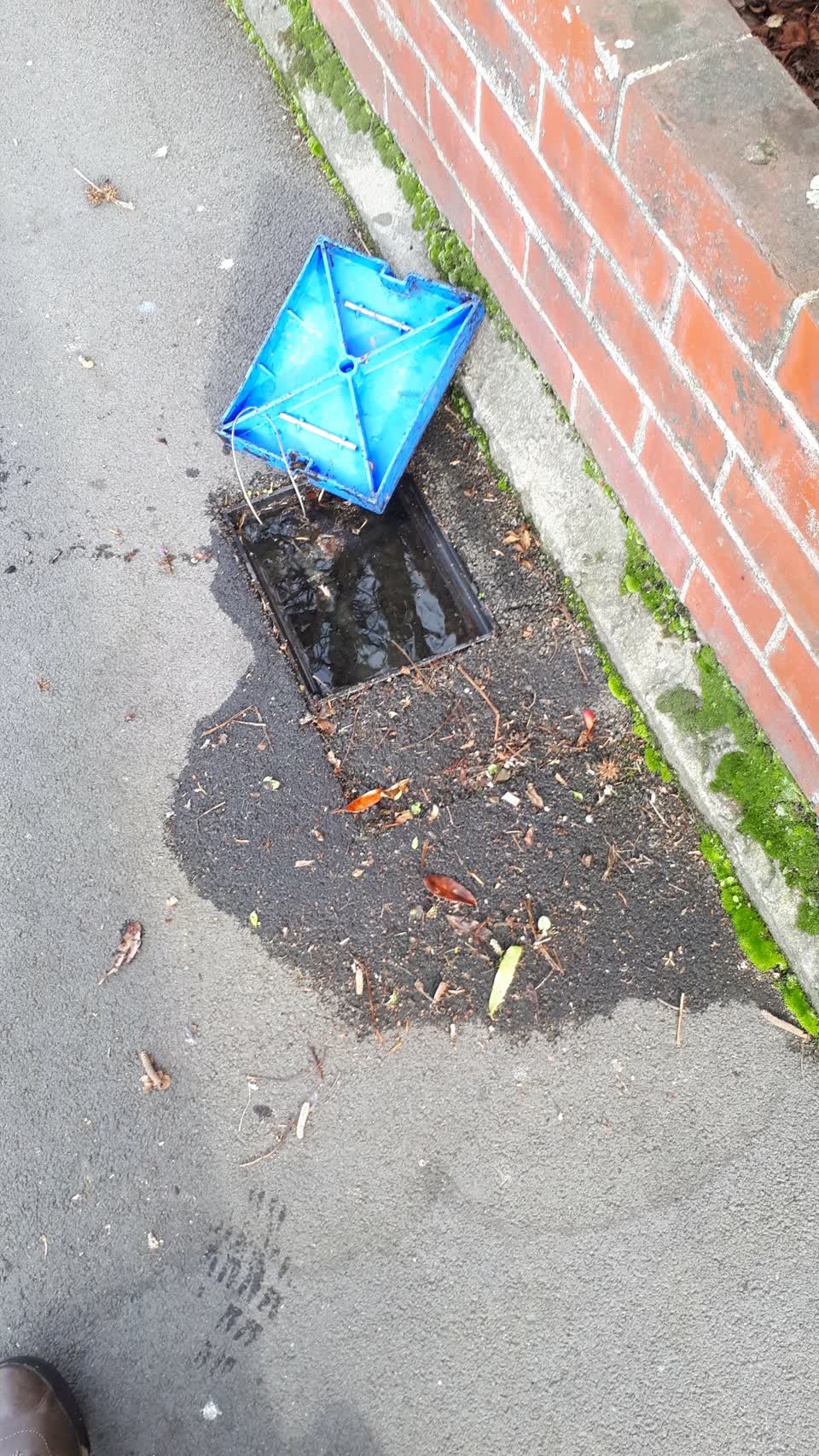 The photograph attached to this water leak report