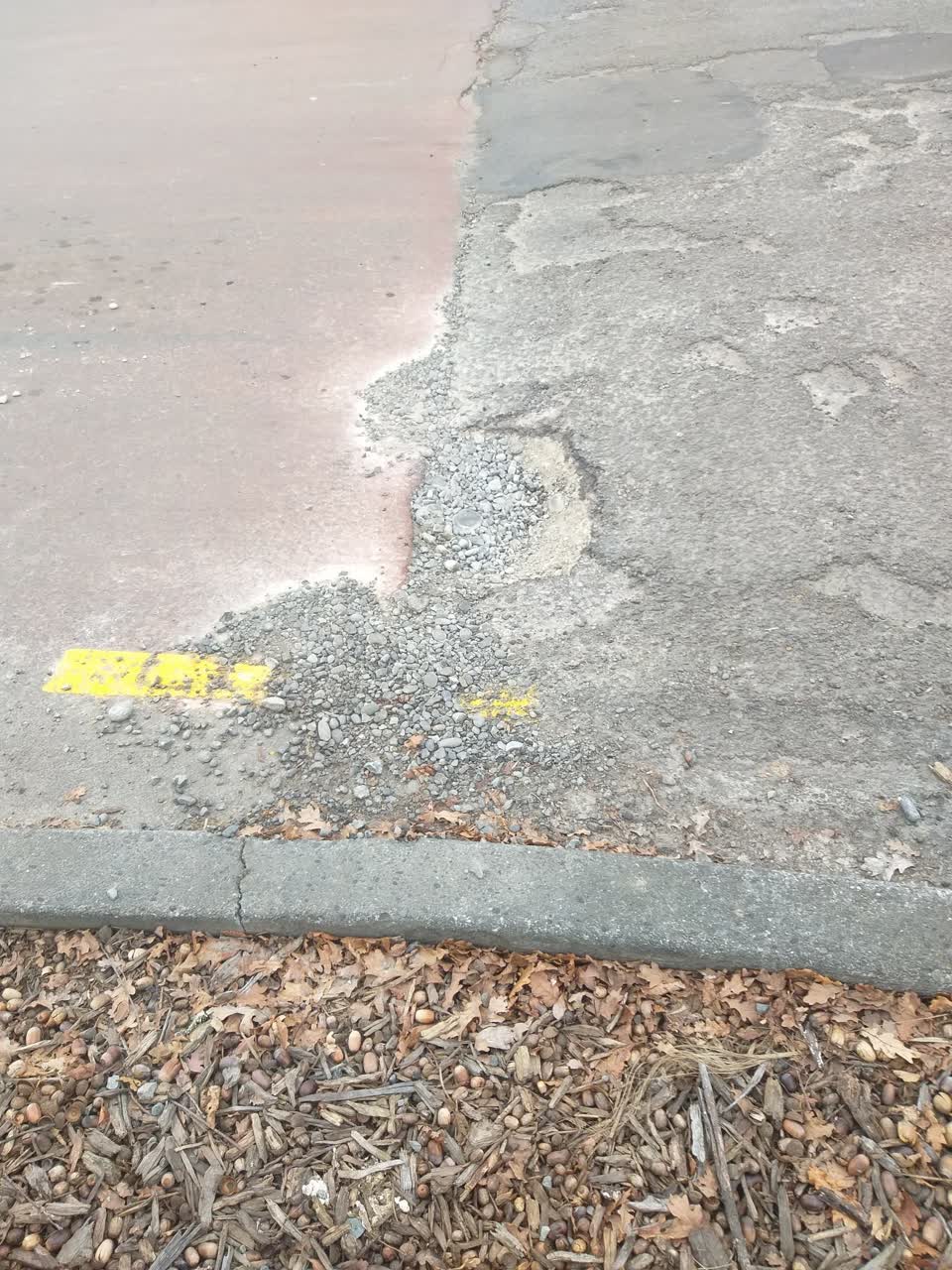 The photograph attached to this roading/streets report