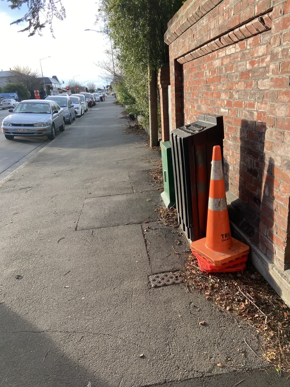 The photograph attached to this roading/streets report