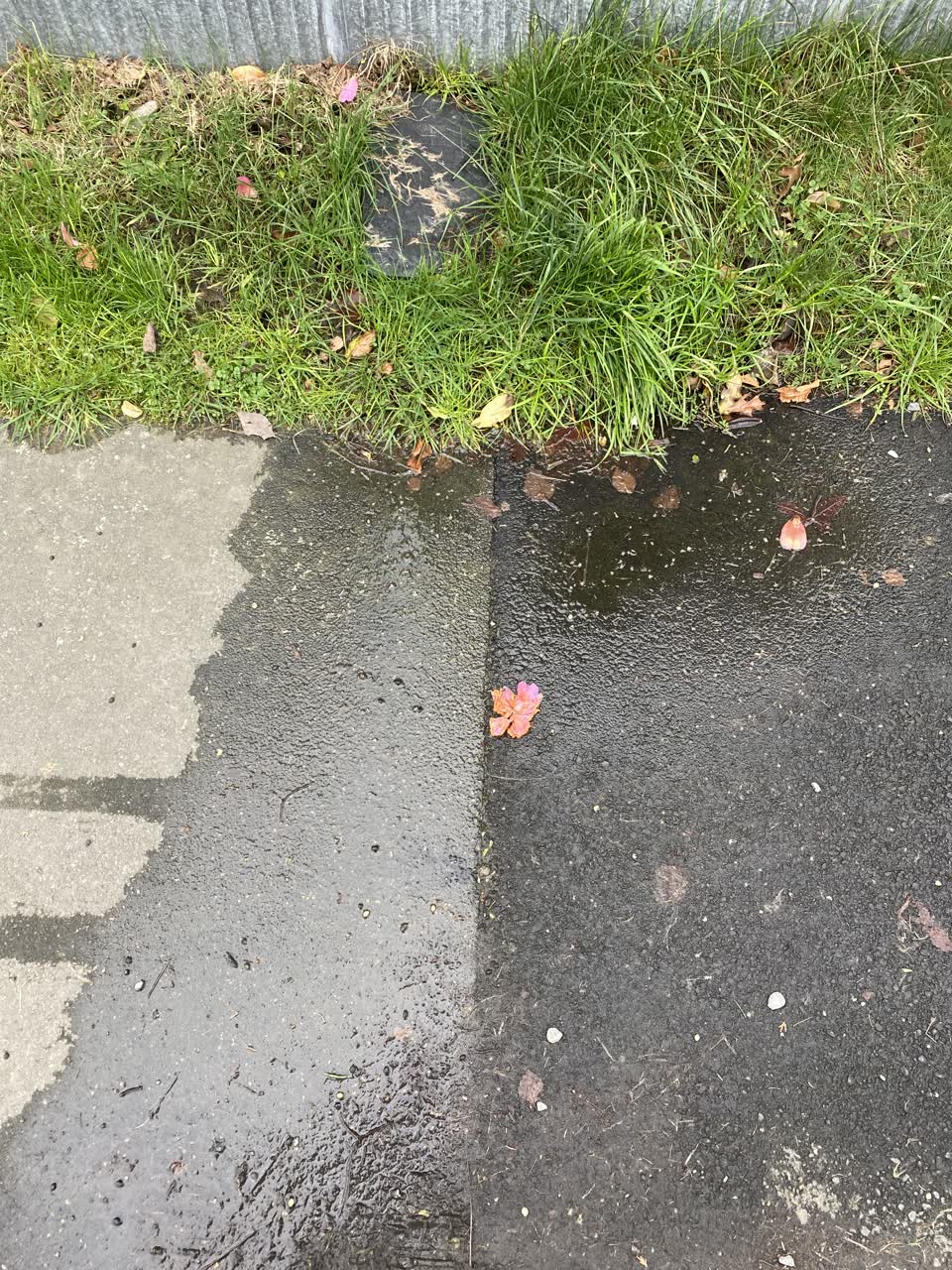 The photograph attached to this water leak report