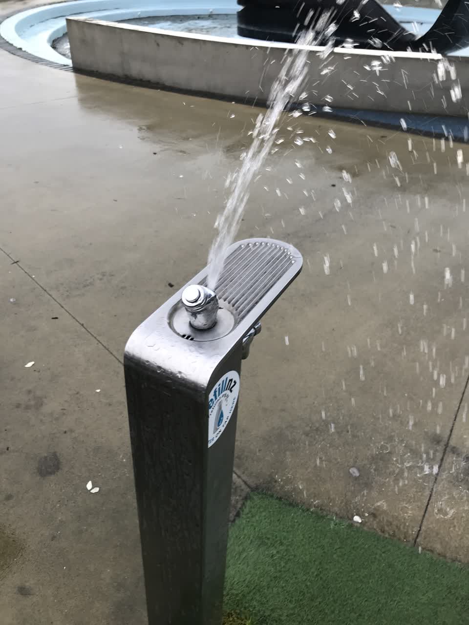 The photograph attached to this water leak report