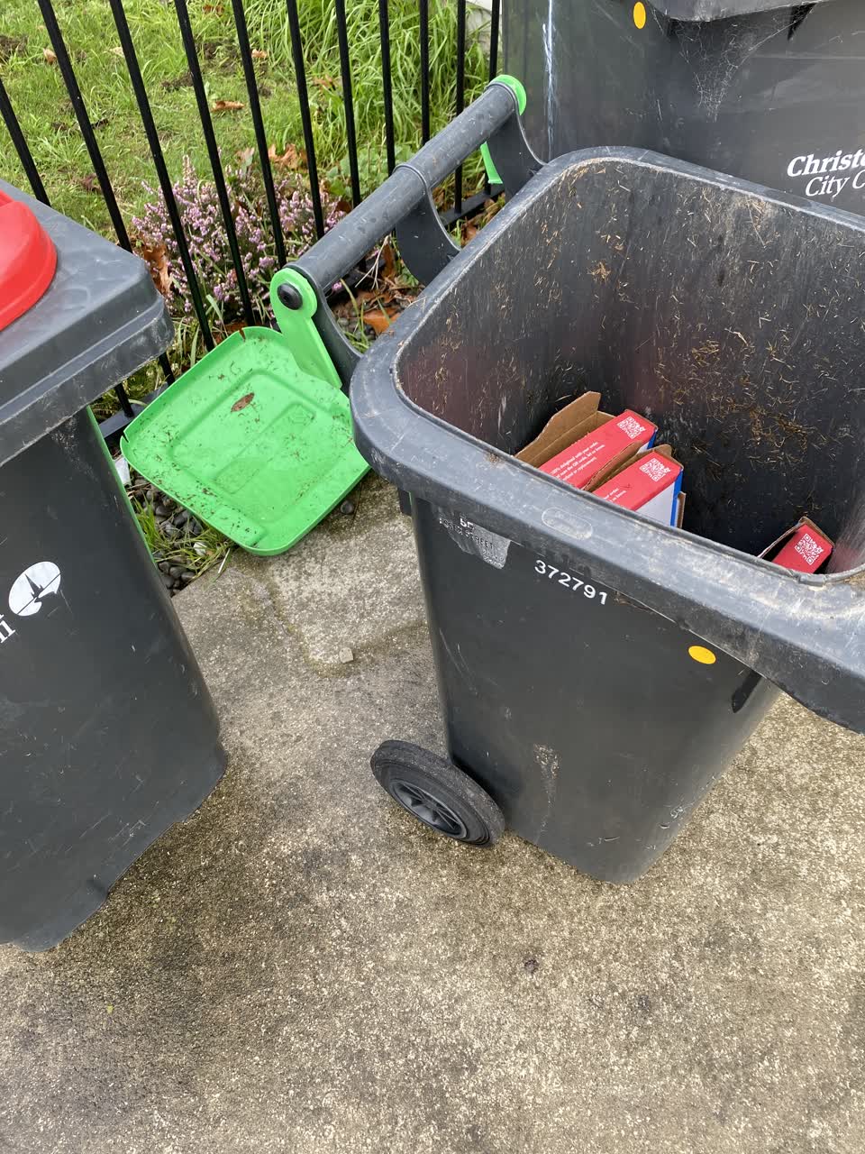 The photograph attached to this rubbish/recycling report