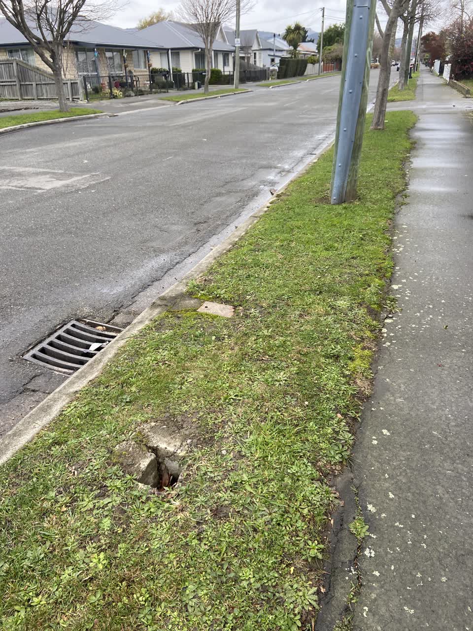 The photograph attached to this roading/streets report