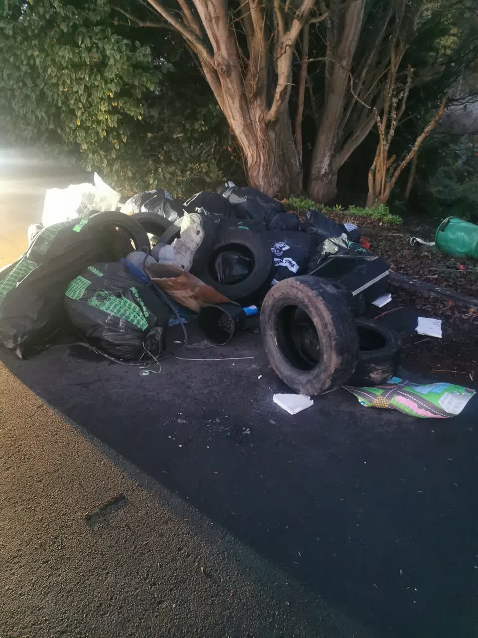 The photograph attached to this rubbish/recycling report