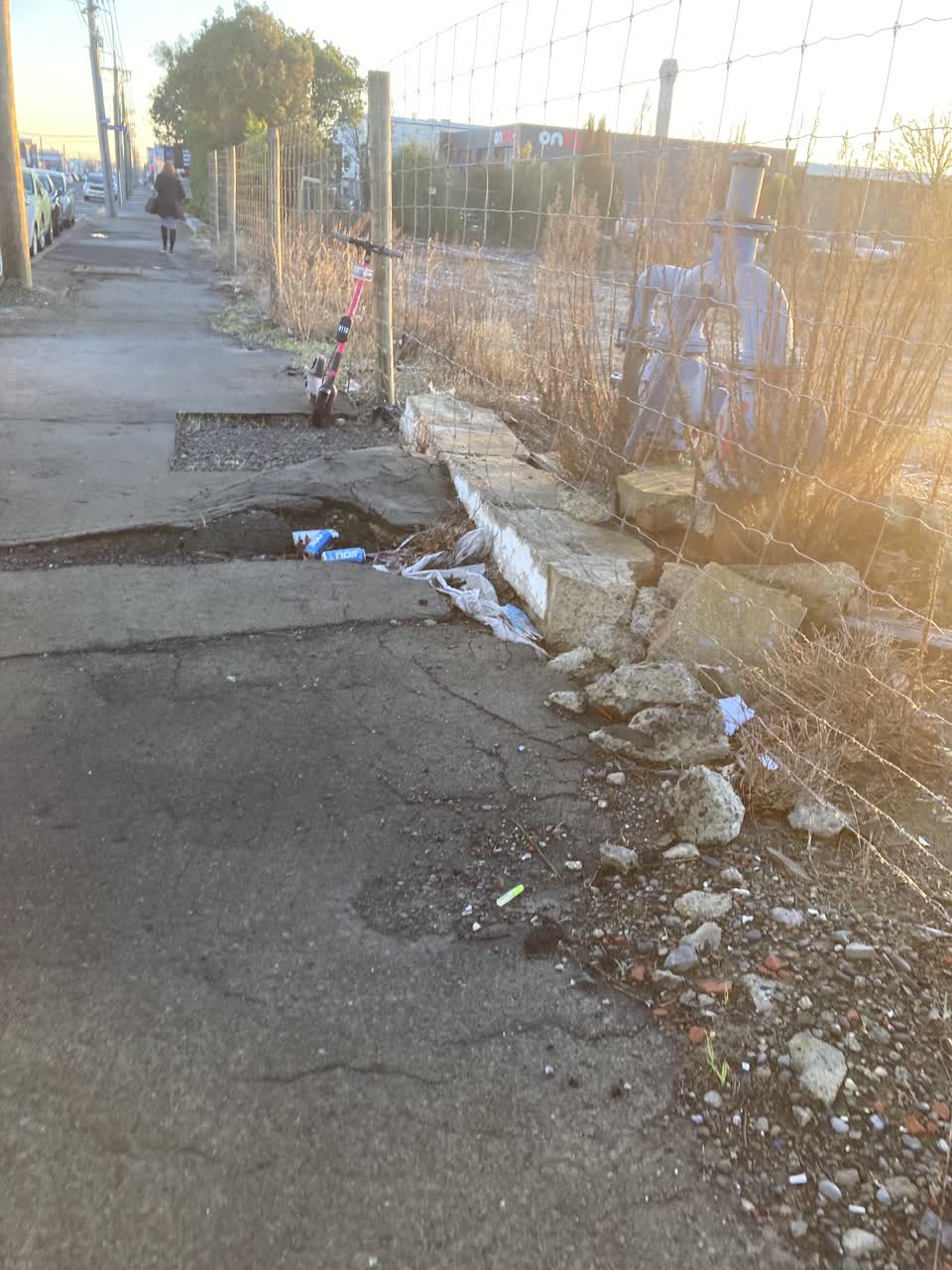 The photograph attached to this rubbish/recycling report
