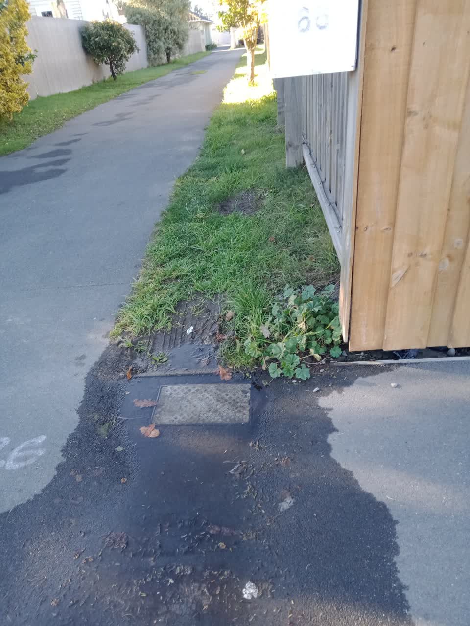 The photograph attached to this water leak report