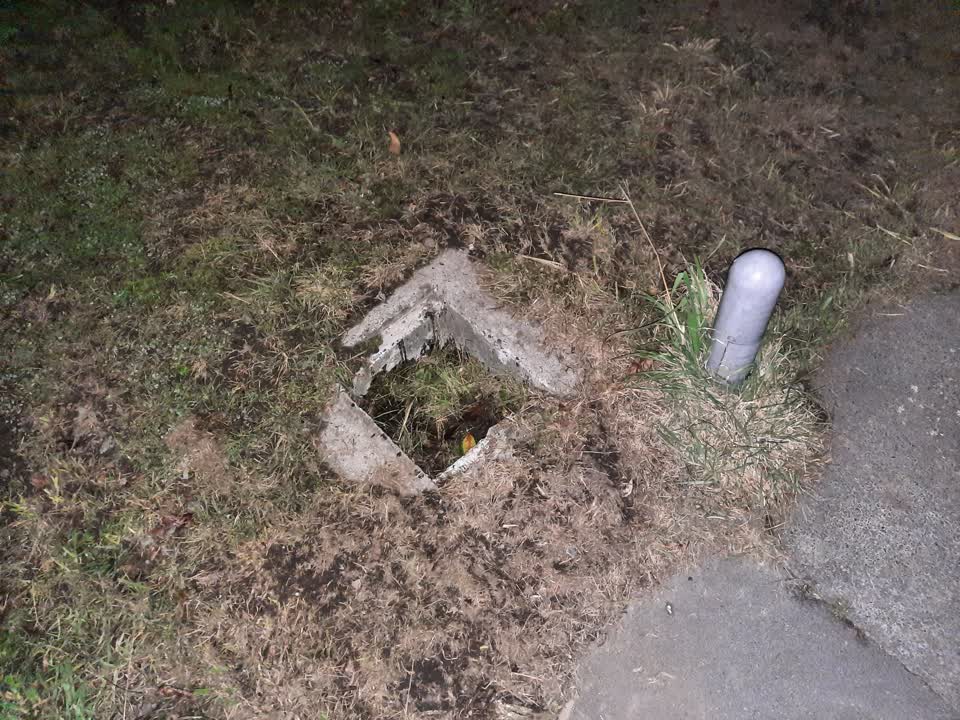 The photograph attached to this roading/streets report