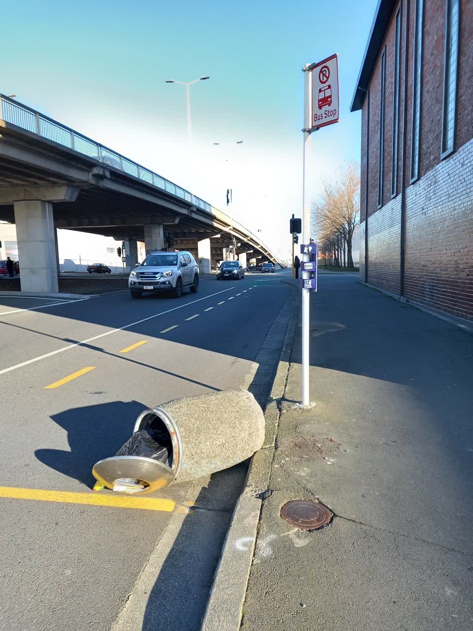 The photograph attached to this rubbish/recycling report
