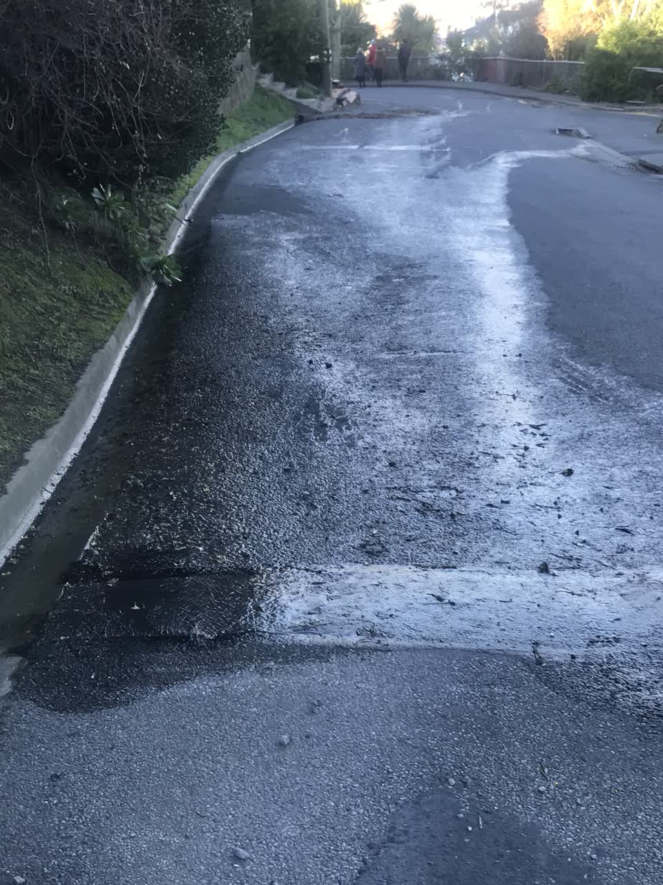 The photograph attached to this water leak report