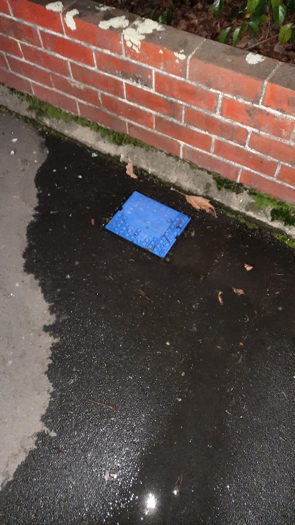 The photograph attached to this water leak report