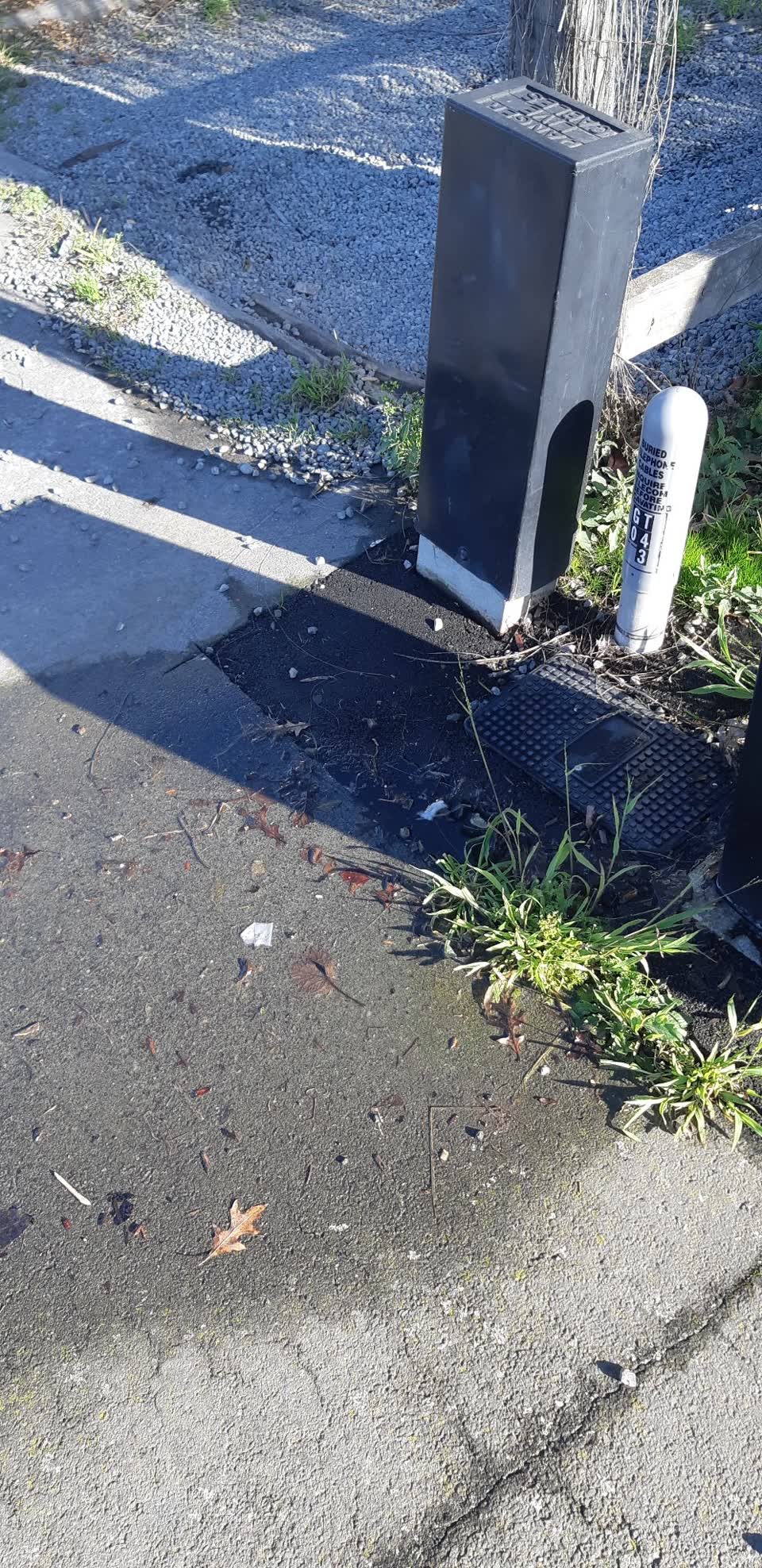 The photograph attached to this water leak report