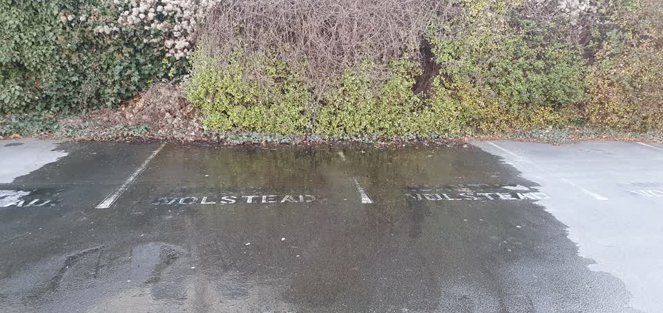 The photograph attached to this water leak report