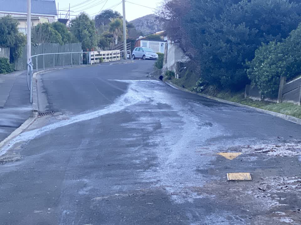 The photograph attached to this roading/streets report