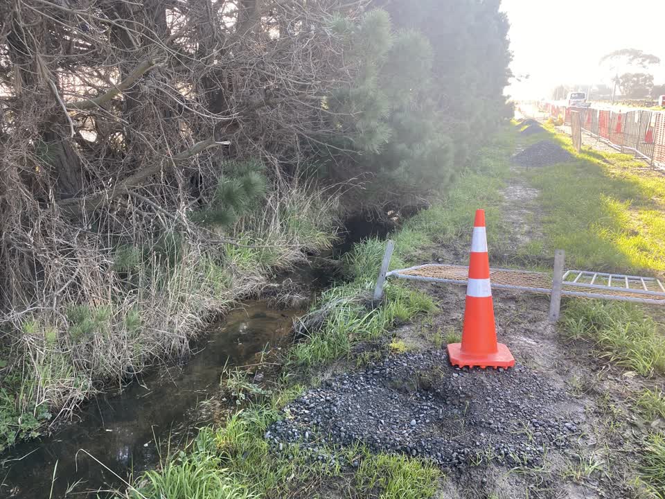 The photograph attached to this flooding report