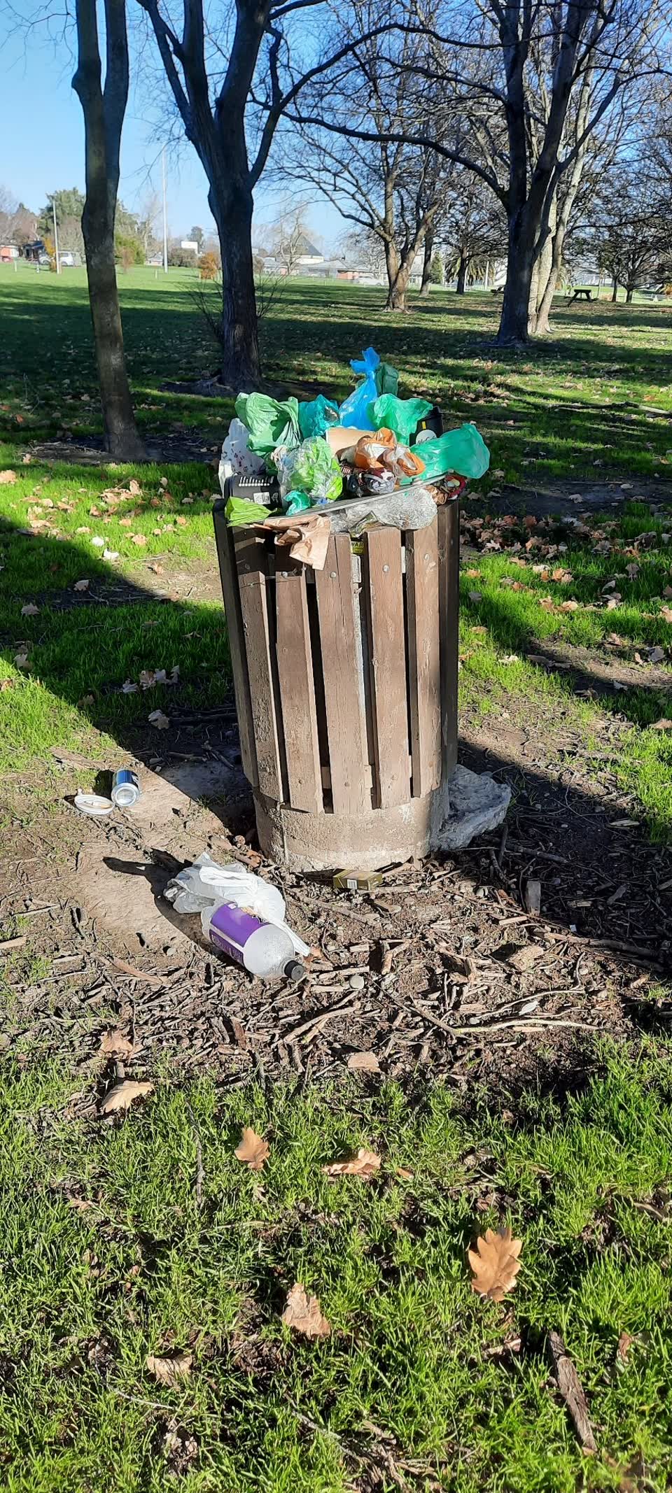 The photograph attached to this rubbish/recycling report