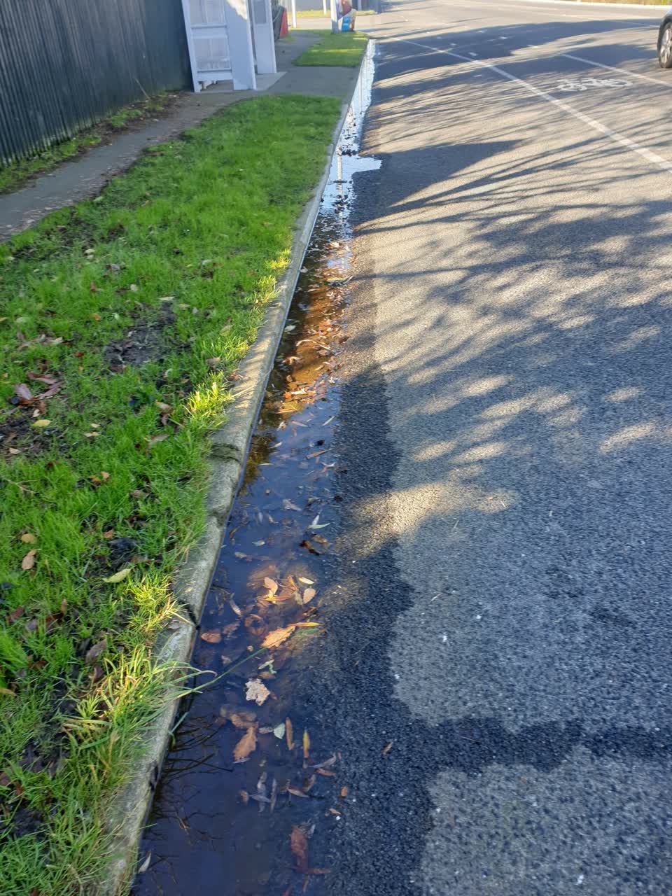 The photograph attached to this flooding report
