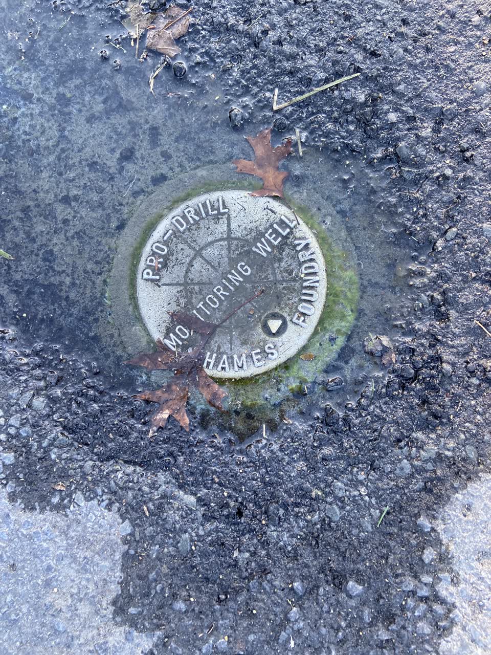 The photograph attached to this water leak report