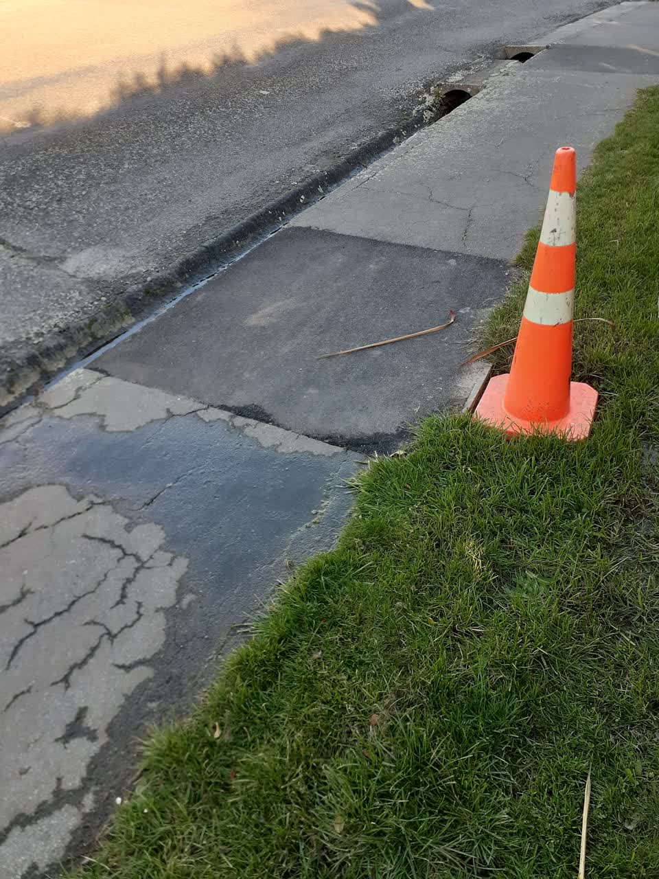 The photograph attached to this water leak report
