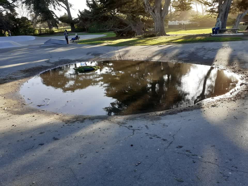 The photograph attached to this wastewater/stormwater report