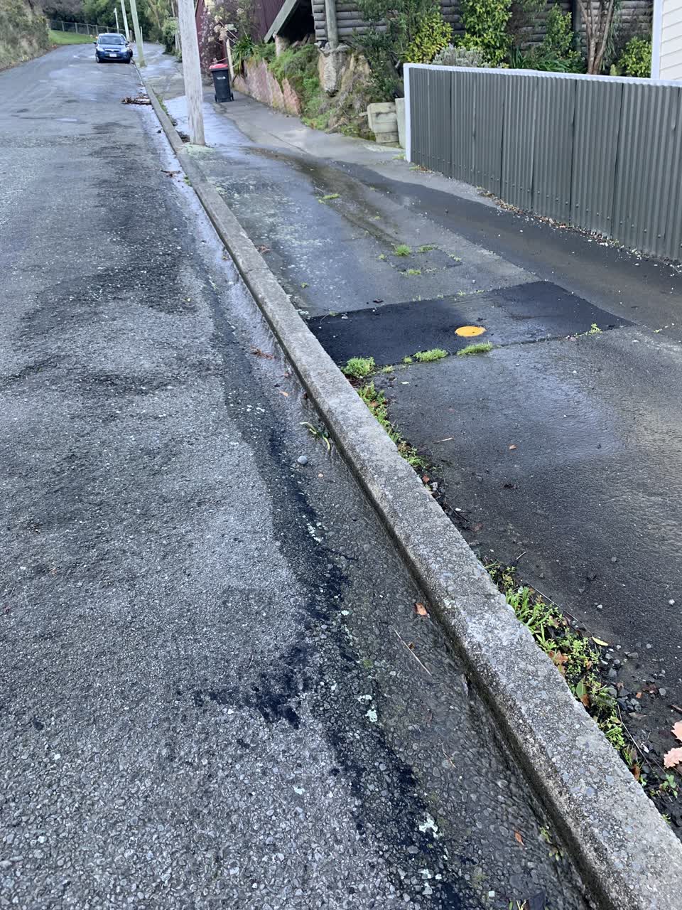 The photograph attached to this water leak report