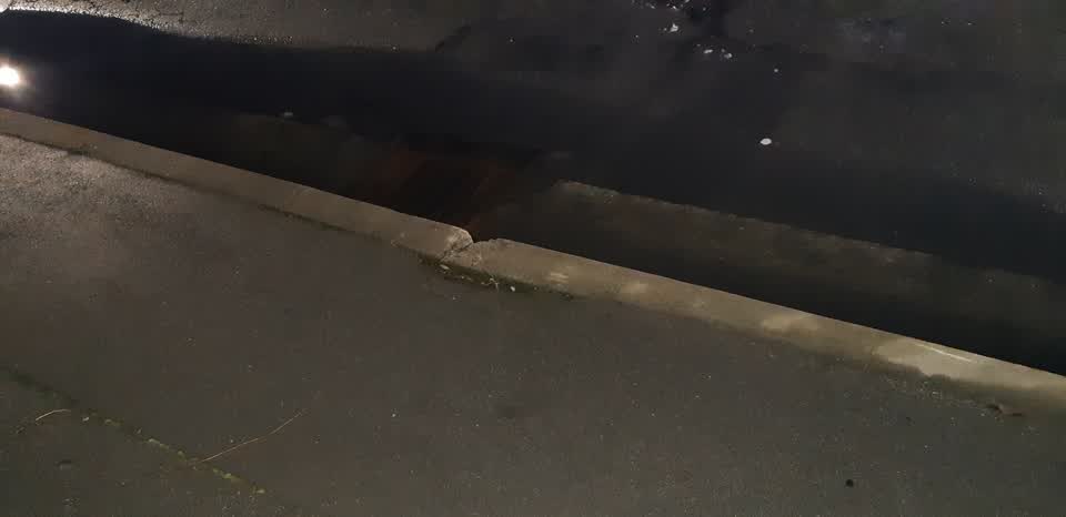 The photograph attached to this flooding report