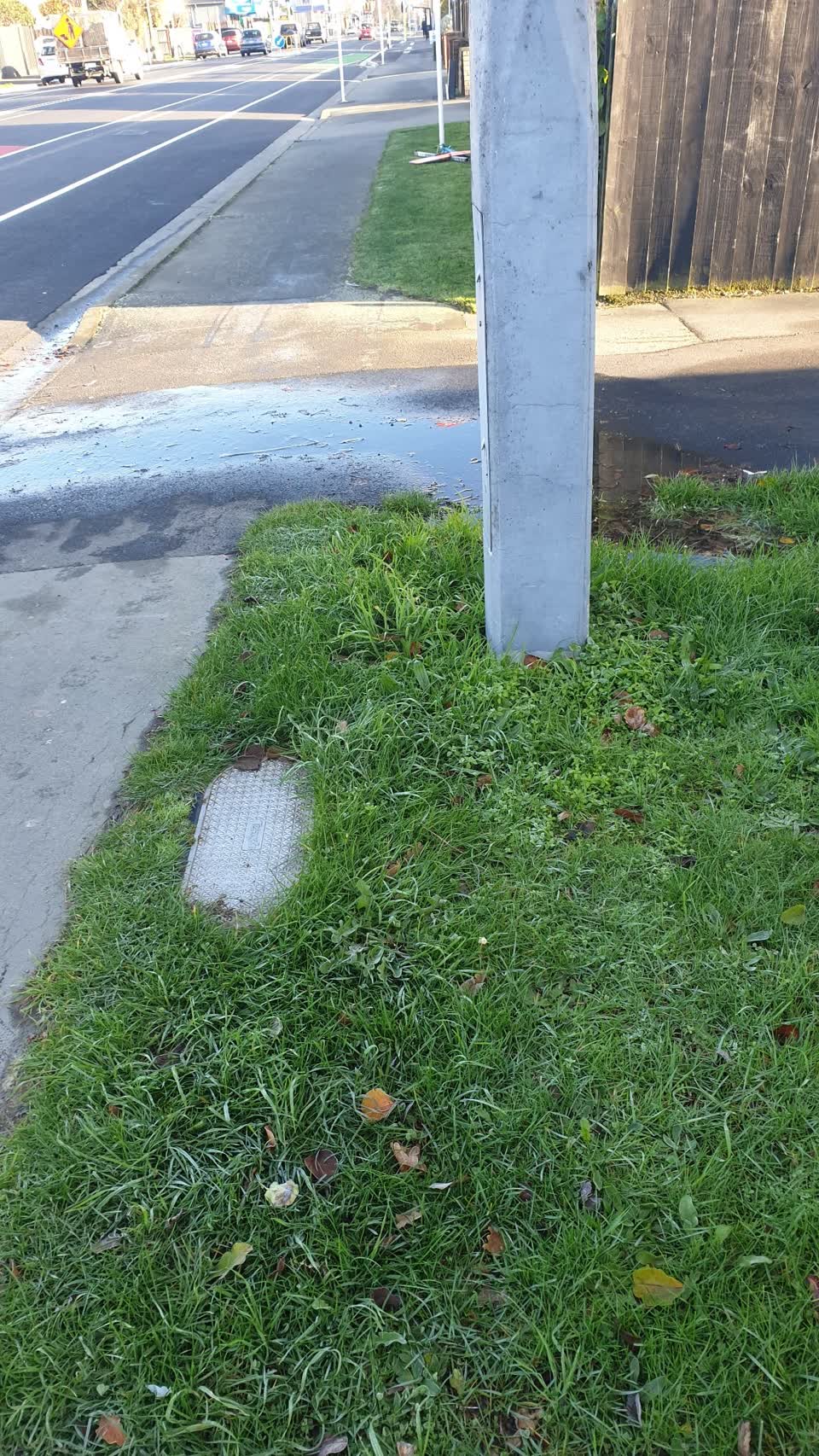 The photograph attached to this water leak report