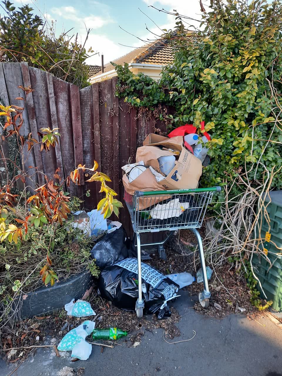 The photograph attached to this rubbish/recycling report