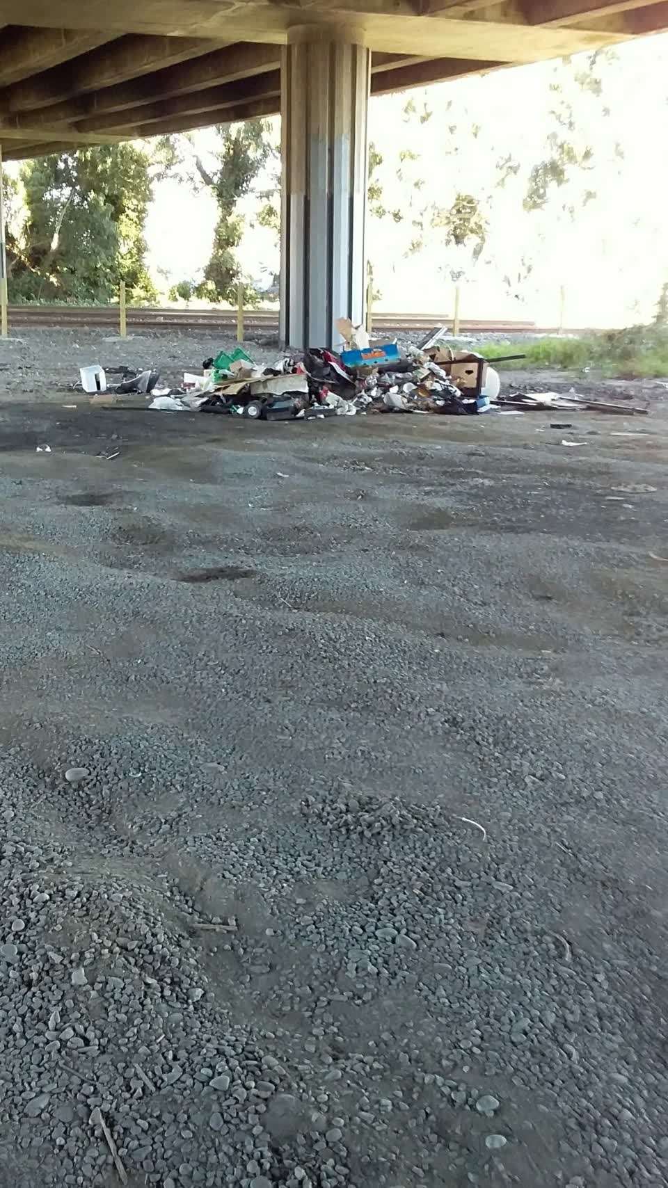 The photograph attached to this rubbish/recycling report