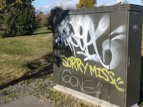 Graffiti, a report photo