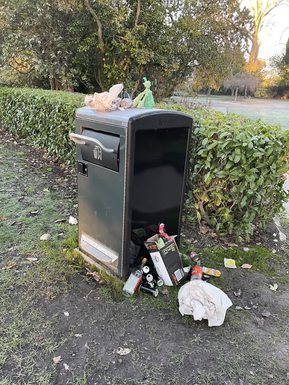 The photograph attached to this rubbish/recycling report